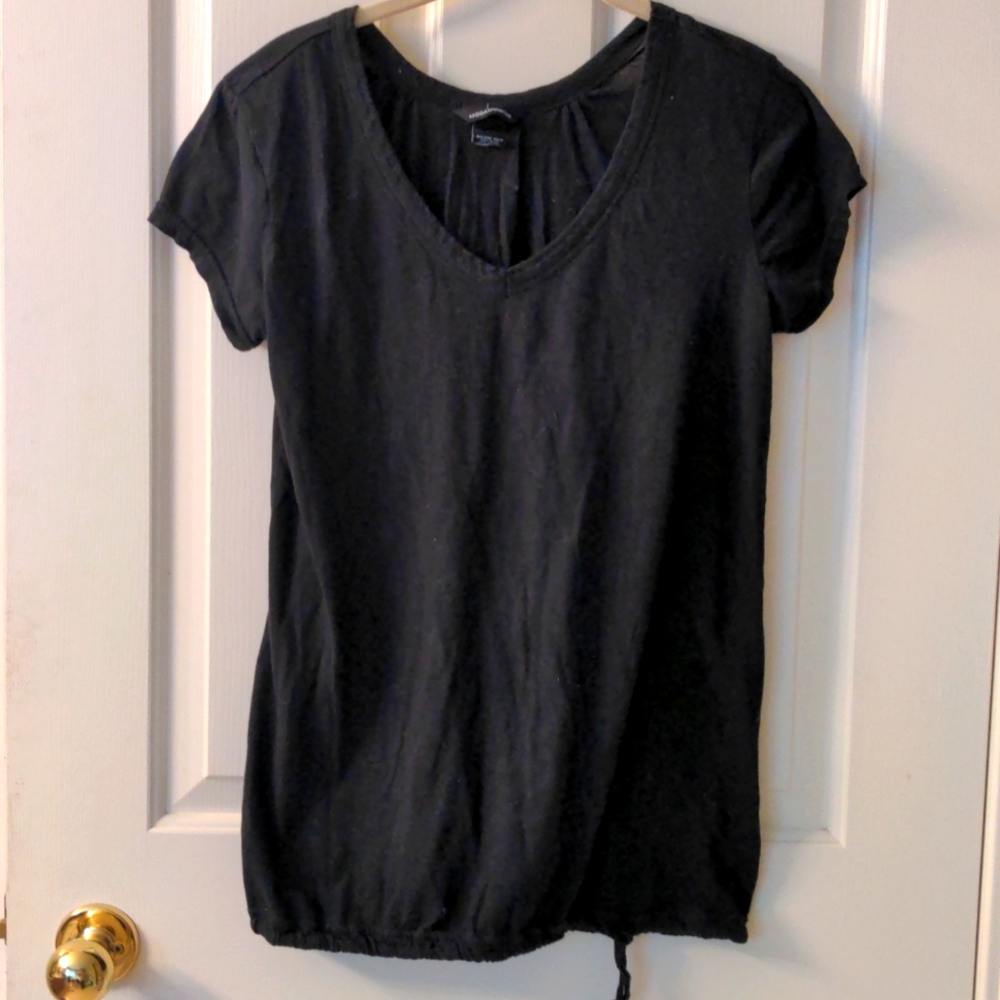 ❤️ Moda International Black Tee Sm